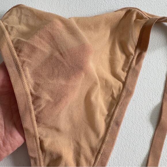 NWT Skims Summer Mesh String Thong in Ochre Sexy Kim Kardashian Tan Underwear 3X - Picture 5 of 9